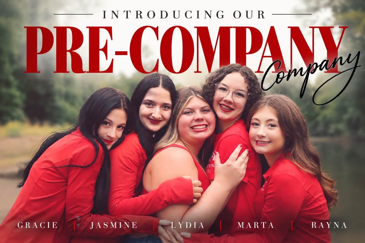 Introducing our Pre-Company — Gracie, Jasmine, Lydia, Marta and Rayna
